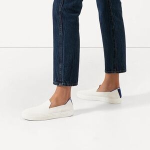 Rothy's White and Blue Women's Sneakers